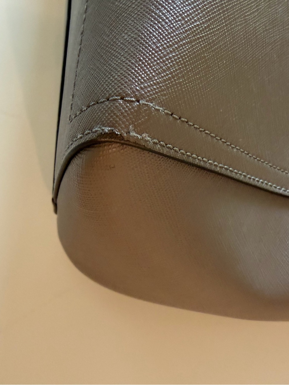 Tory Burch Taupe Leather Tote Bag - Picture 13 of 13